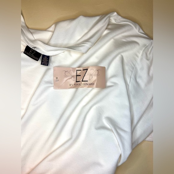 EZ Nina Leonard Lounge Knit Tie-Dye Top  Salmon NWT size 5X - Picture 7 of 12